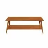Greenington Antares Coffee Table, Amber - Front Angle - Greenington Antares Coffee Table, Amber - Front Angle
