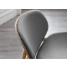 Danica Lounge Chair in Wheat Gray - Seat Back Top Angle
