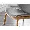Danica Lounge Chair in Wheat Gray - Seat Close-Up