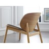 Danica Lounge Chair in Wheat Gray - Back Angle