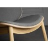 Danica Lounge Chair in Wheat Gray - Seat Side Close-Up