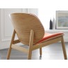 Danica Lounge Chair in Wheat Red - Lifestyle Back Angled