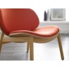 Danica Lounge Chair in Wheat Red - Lifestyle Seat Close-Up