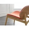 Danica Lounge Chair in Wheat Red - Back Angled - Danica Lounge Chair in Wheat Red - Back Angled