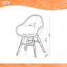 International Home Miami Amazonia 2-Piece Chairs Set  - Dimensions