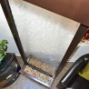 Gardenfall Clear Glass and Dark Copper Trim Floor Fountain - Top View