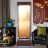 Gardenfall Bronze Mirror and Dark Copper Floor Fountain - 