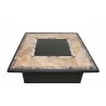 AZ Patio Heaters Square File Top Fire Pit - Closeup TopcAngle - AZ Patio Heaters Square File Top Fire Pit - Closeup TopcAngle