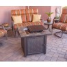 AZ Patio Heaters Square Slate Fire Pit - Lifestyle