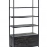 Sunpan Norwood Bookcase - Front Side Angle