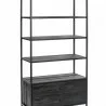 Sunpan Norwood Bookcase - Front Side Angle - Sunpan Norwood Bookcase - Front Side Angle