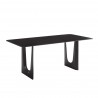 Greenington Hanna Dining Table Caviar - Angled View