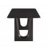 Greenington Hanna Dining Table Caviar - Side Angled View