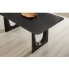 Greenington Hanna Dining Table Caviar - Table Edge Top Angled View - Greenington Hanna Dining Table Caviar - Table Edge Top Angled View