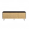 Greenington Hanna Sideboard In Caviar/Wheat - Front and Closed