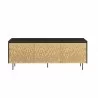 Greenington Hanna Sideboard In Caviar/Wheat - Front and Closed - Greenington Hanna Sideboard In Caviar/Wheat - Front and Closed
