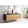 Greenington Hanna Sideboard In Caviar/Wheat - Lifestyle