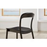 Greenington Hanna Chair Bamboo Seat In Caviar - Lifestyle Back Angled