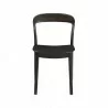 Greenington Hanna Chair Bamboo Seat In Caviar - Front View - Greenington Hanna Chair Bamboo Seat In Caviar - Front View