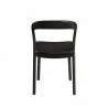 Greenington Hanna Chair Bamboo Seat In Caviar - Back View - Greenington Hanna Chair Bamboo Seat In Caviar - Back View