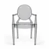 Aeon Specter Arm Chair Translucent Smoke- Set of 2 - Aeon Specter Arm Chair Translucent Smoke- Set of 2