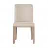 Sunpan Elisa Dining Chair in Light Oak - Mainz Cream - Front Angle