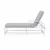 Bristol Chaise in Canvas Granite w/ Self Welt - Side Angle - Bristol Chaise in Canvas Granite w/ Self Welt - Side Angle