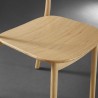Greenington Hanna Chair Bamboo Seat, Wheat (Set of 2) - Seat Closeup Angle