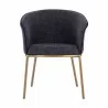 Sunpan Nadine Counter Stool Chacha Navy - Front Angle - Sunpan Nadine Counter Stool Chacha Navy - Front Angle