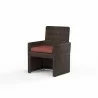 Montecito Dining Chair in Canvas Henna w/ Self Welt - Front Side Angle - Montecito Dining Chair in Canvas Henna w/ Self Welt - Front Side Angle
