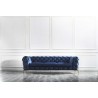 J&M Furniture Glamour Sofa in Blue Loveseat