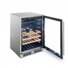 Blaze Grills Front Outdoor Beverage Cooler - Angled with Content 