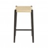 Greenington Leif Counter Height Stool In Caviar - Back View