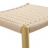 Greenington Leif Counter Height Stool In Wheat - Seat Close-up