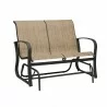 Woodard Fremont Sling Gliding Love Seat - Angled - Woodard Fremont Sling Gliding Love Seat - Angled