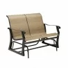 Woodard Cortland Sling Gliding Love Seat - Angled - Woodard Cortland Sling Gliding Love Seat - Angled