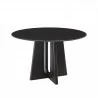 Greenington Luna 48” Round Table In Caviar - Angled - Greenington Luna 48” Round Table In Caviar - Angled