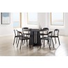 Greenington Luna 48” Round Table In Caviar - Lifestyle 3