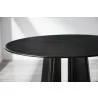 Greenington Luna 48” Round Table In Caviar - Table Top Side View - Greenington Luna 48” Round Table In Caviar - Table Top Side View