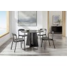 Greenington Luna 48” Round Table In Caviar - Lifestyle 2