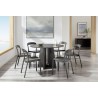 Greenington Luna 48” Round Table In Caviar - Lifestyle