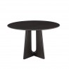 Greenington Luna 48” Round Table In Caviar - Front