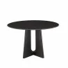 Greenington Luna 48” Round Table In Caviar - Front - Greenington Luna 48” Round Table In Caviar - Front
