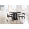 Greenington Luna 48” Round Table In Caviar - Lifestyle 8