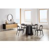 Greenington Luna 48” Round Table In Caviar - Lifestyle 7