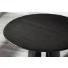 Greenington Luna 48” Round Table In Caviar - Top Angled View - Greenington Luna 48” Round Table In Caviar - Top Angled View