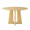 Greenington Luna 48” Round Table In Wheat - Side