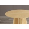 Greenington Luna 48” Round Table In Wheat - Lifestyle Top Angled View