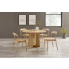 Greenington Luna 48” Round Table In Wheat - Lifestyle 2