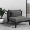 Sunpan Ibiza Armless Chair in Charcoal - Gracebay Grey - Lifestyle